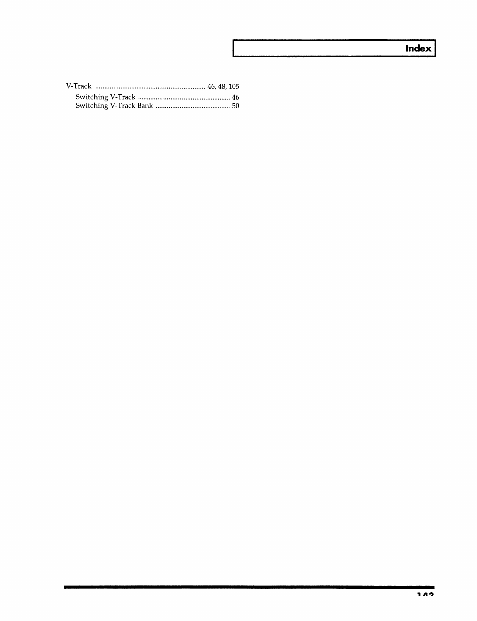 Index | Roland 24 bit Digital Studio Workstation VS-890 User Manual | Page 143 / 148