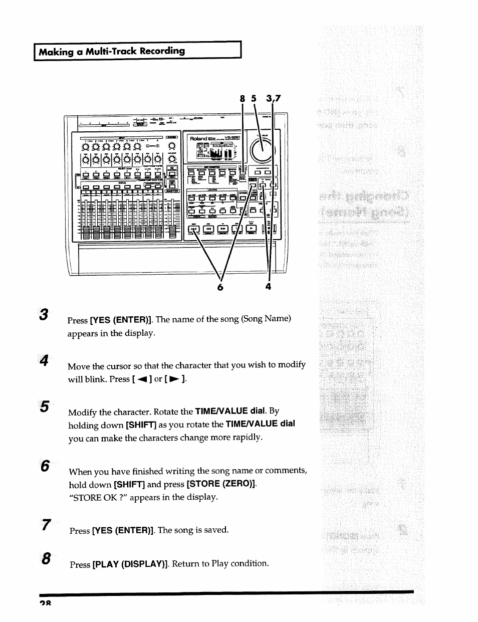 Roland 24 bit Digital Studio Workstation VS-890 User Manual | Page 28 / 148