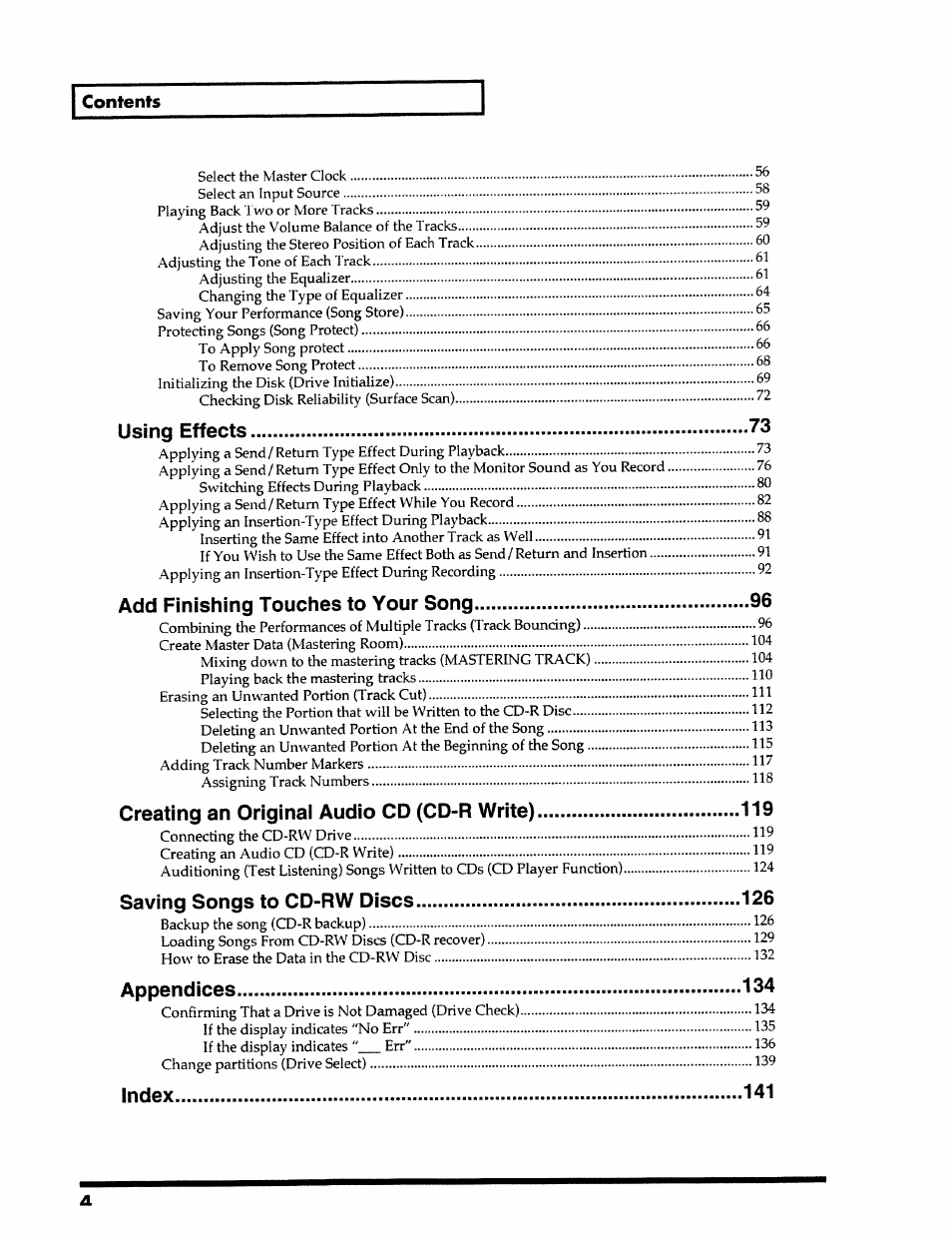 Roland 24 bit Digital Studio Workstation VS-890 User Manual | Page 4 / 148