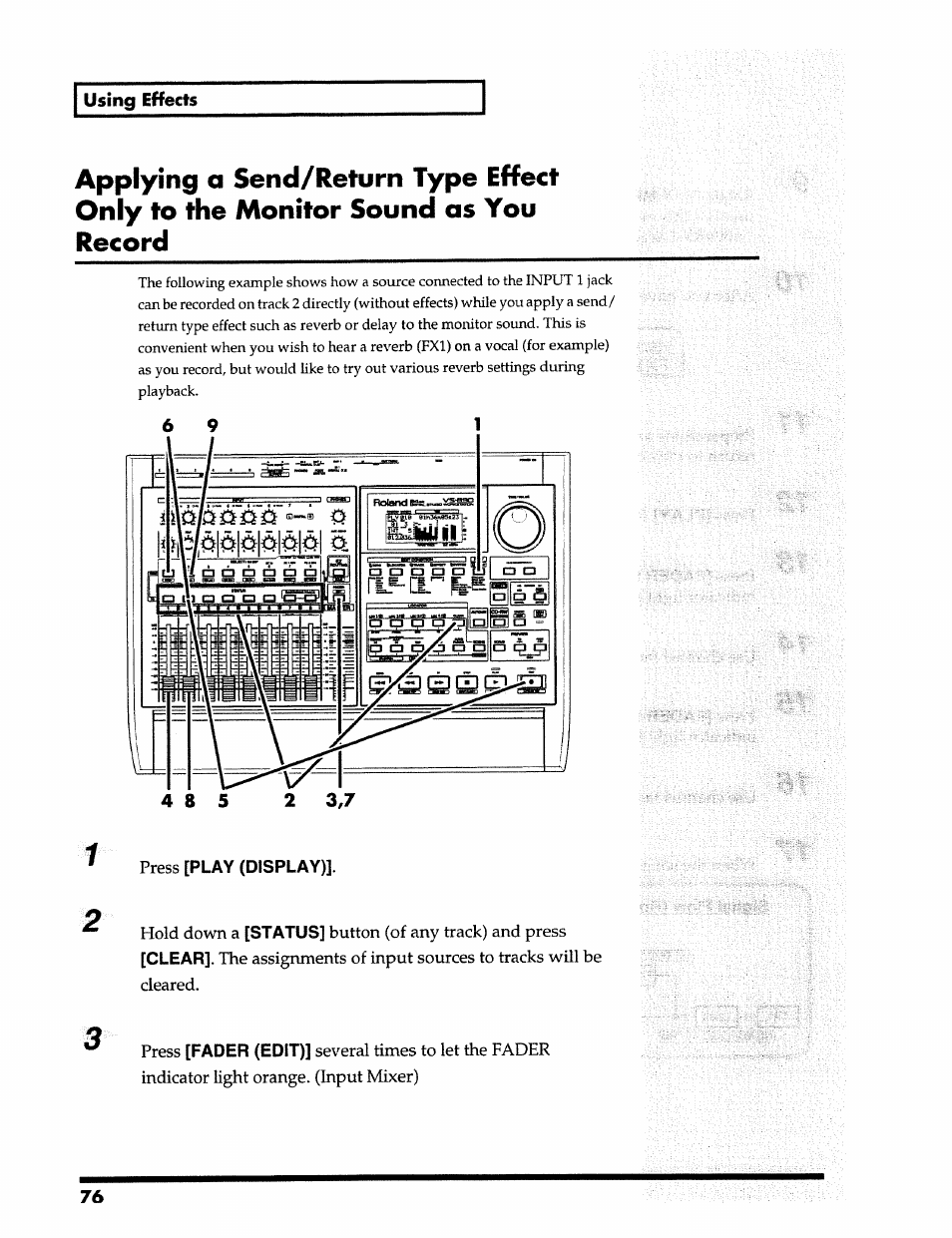 Roland 24 bit Digital Studio Workstation VS-890 User Manual | Page 76 / 148