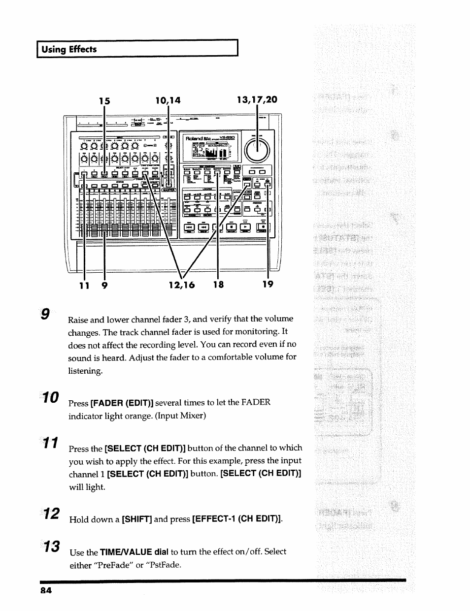 Roland 24 bit Digital Studio Workstation VS-890 User Manual | Page 84 / 148