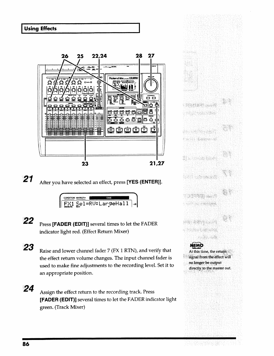 Roland 24 bit Digital Studio Workstation VS-890 User Manual | Page 86 / 148