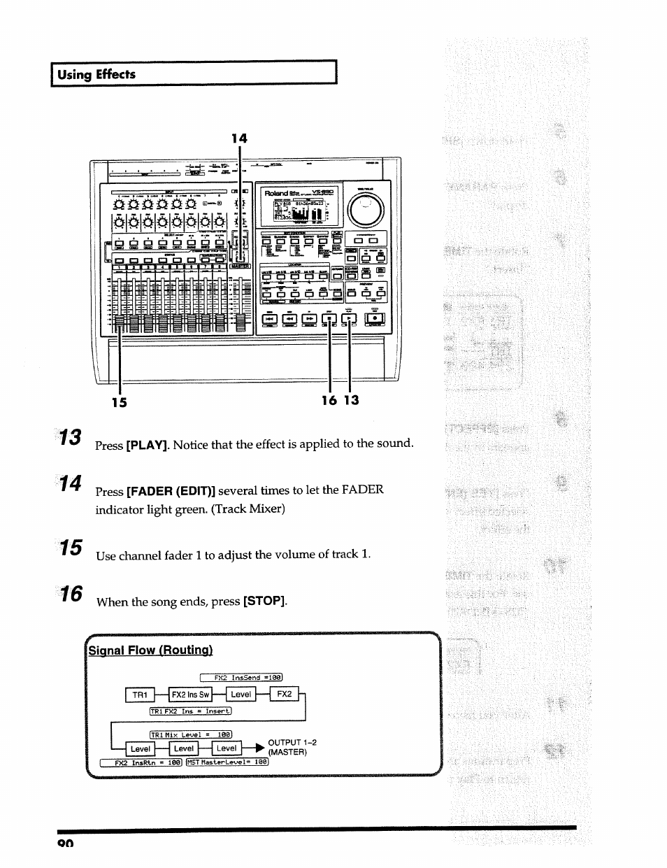 Roland 24 bit Digital Studio Workstation VS-890 User Manual | Page 90 / 148