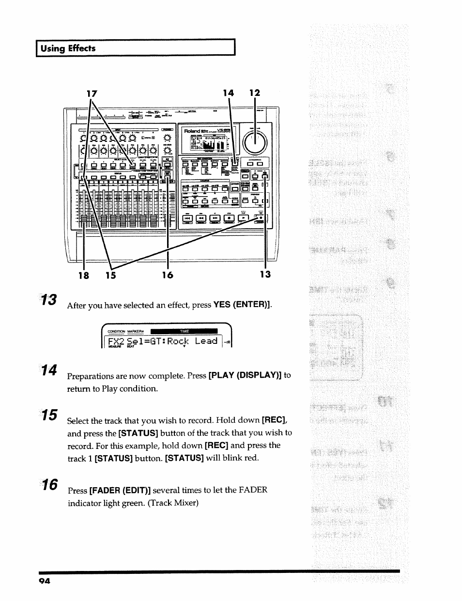 Roland 24 bit Digital Studio Workstation VS-890 User Manual | Page 94 / 148