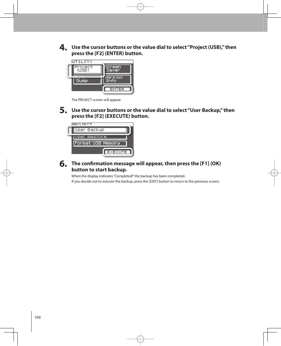 Roland VP-770 User Manual | Page 104 / 128