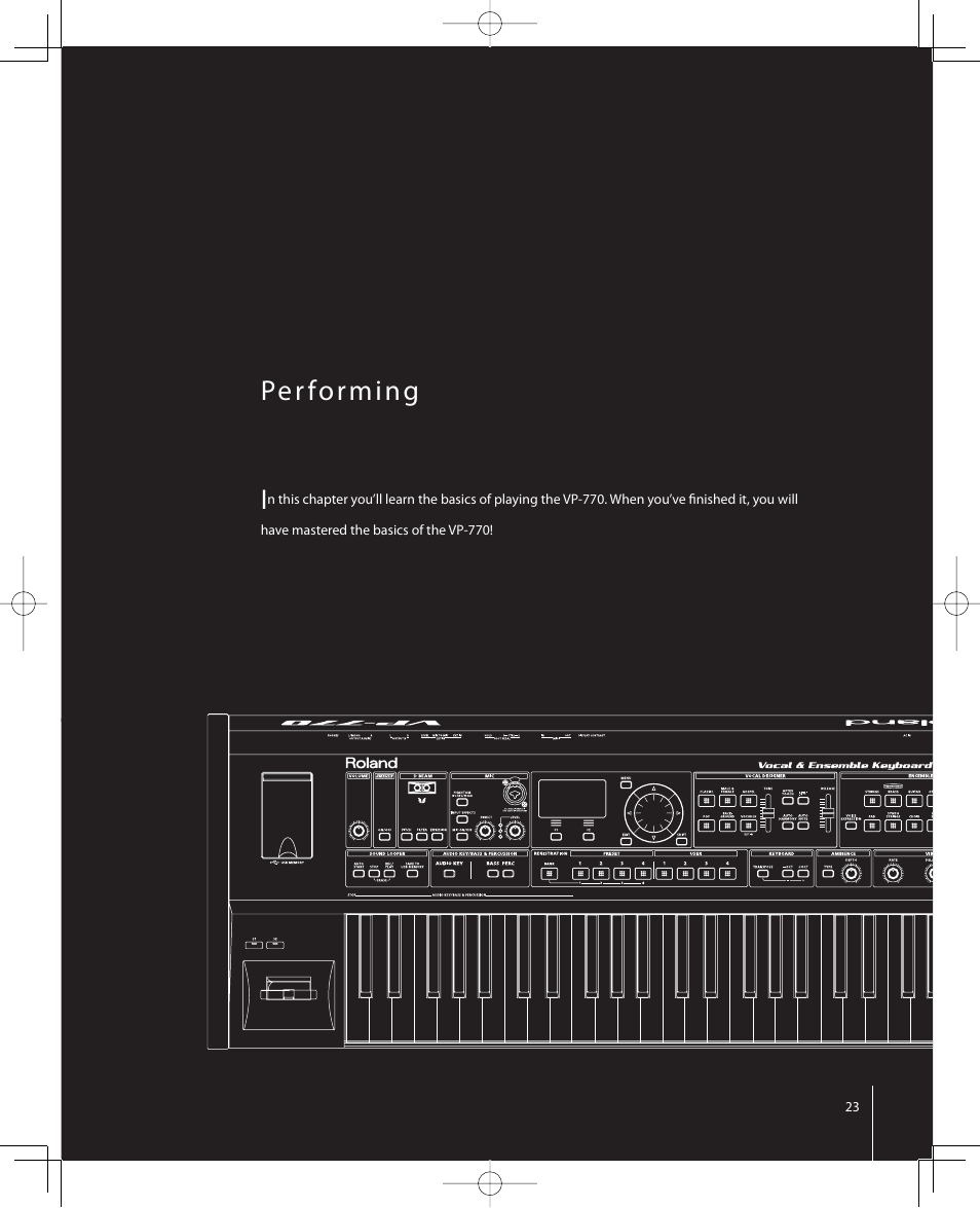 Roland VP-770 User Manual | Page 23 / 128