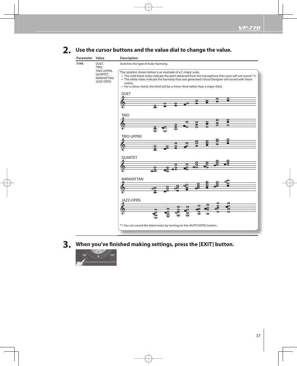 Roland VP-770 User Manual | Page 37 / 128
