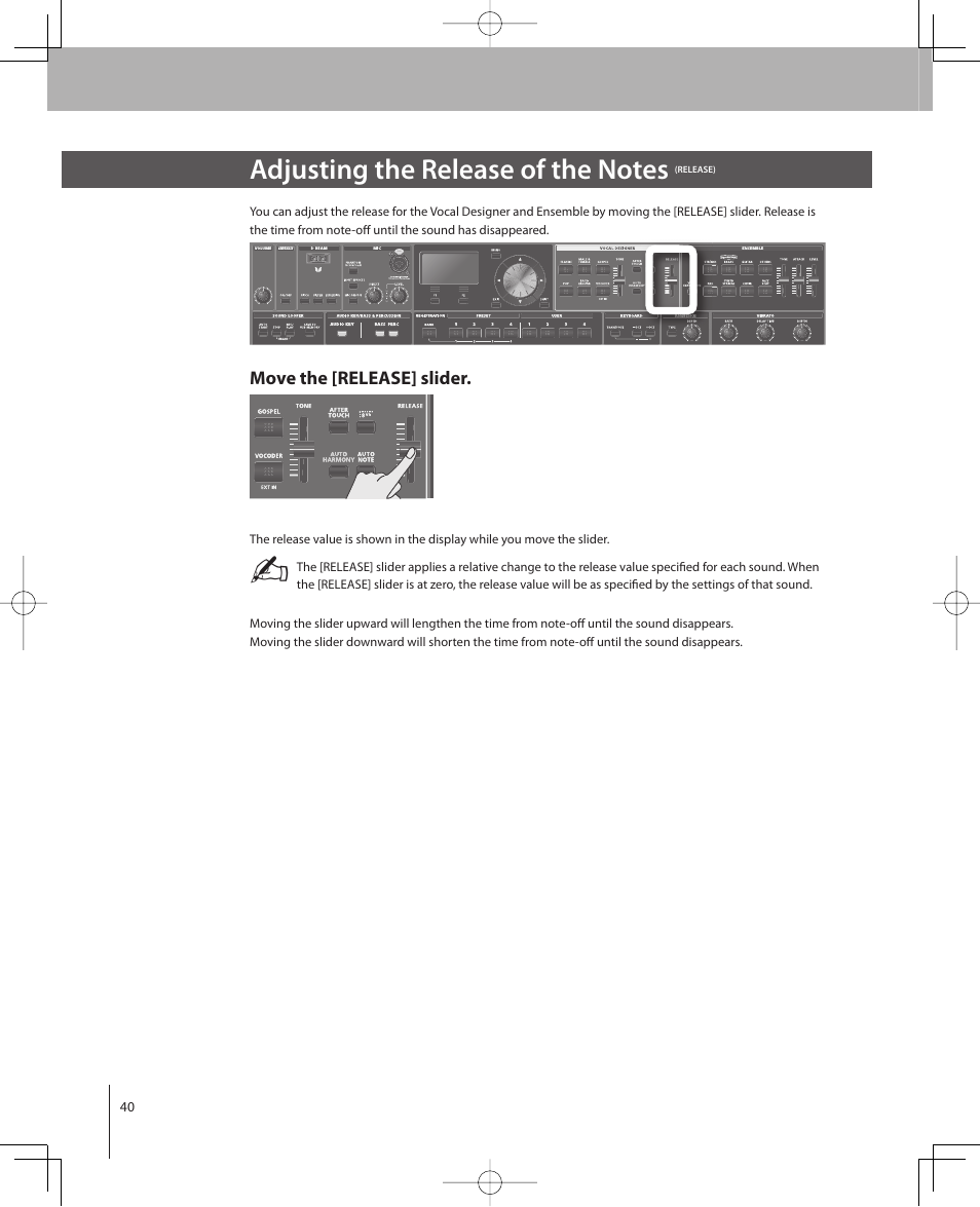 Roland VP-770 User Manual | Page 40 / 128