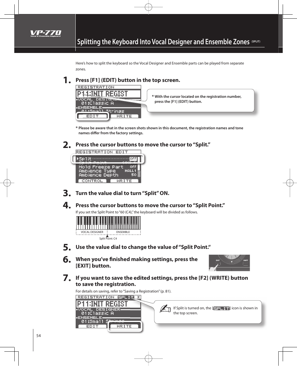 Roland VP-770 User Manual | Page 54 / 128