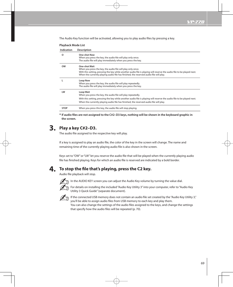 Roland VP-770 User Manual | Page 69 / 128