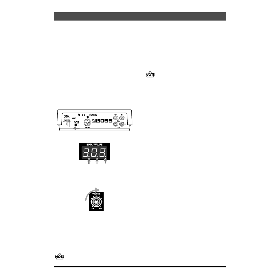 Turning on the power, Turning off the power | Roland SP-303 User Manual | Page 12 / 77