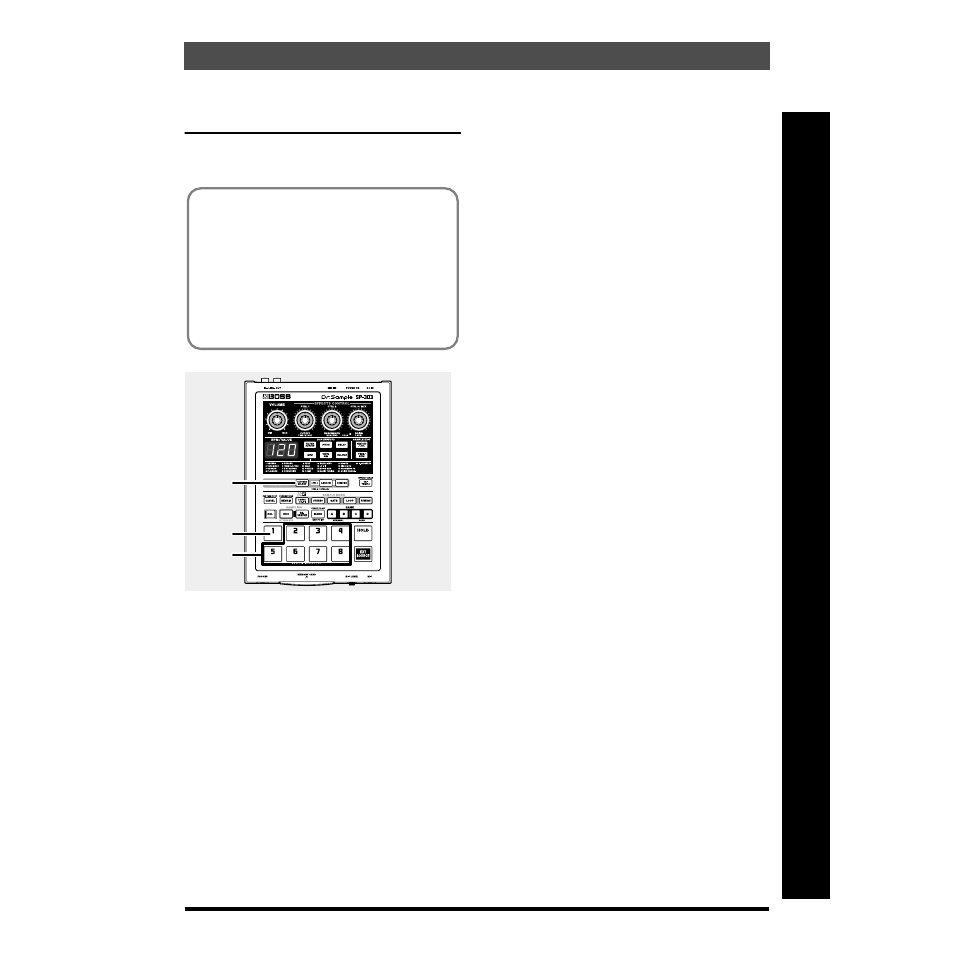 Listen to the samples, Quick start | Roland SP-303 User Manual | Page 13 / 77