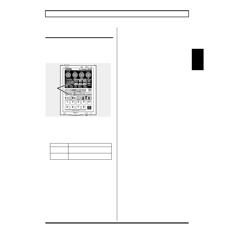 Applying effects to all samples simultaneously, Chapter 2 | Roland SP-303 User Manual | Page 23 / 77