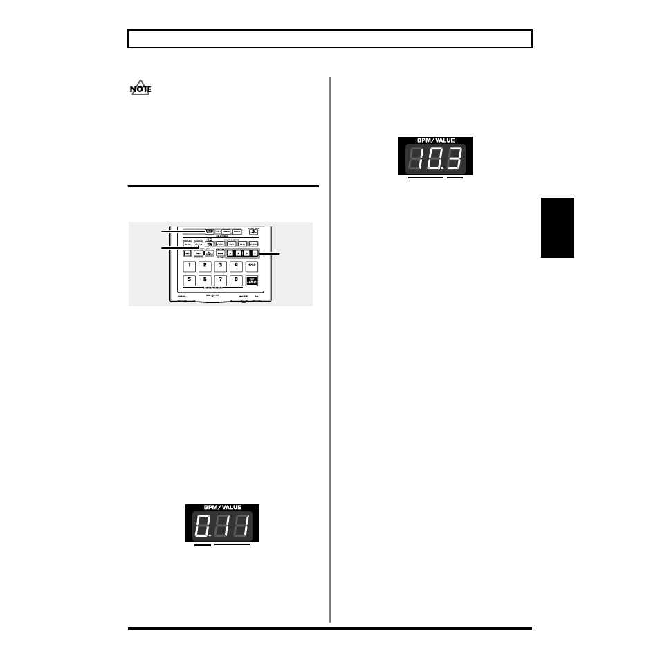 Checking the remaining sampling time, Chapter 3 | Roland SP-303 User Manual | Page 36 / 77