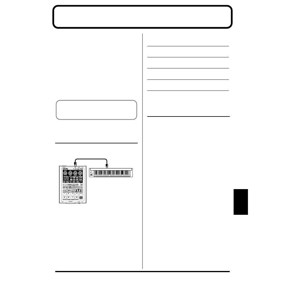 Using the sp-303 with a midi keyboard, How to change the midi channel, Chapter 7 | Roland SP-303 User Manual | Page 54 / 77