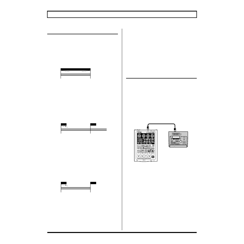 Note on operating with midi, When using gate playback, When using trigger playback | Roland SP-303 User Manual | Page 55 / 77