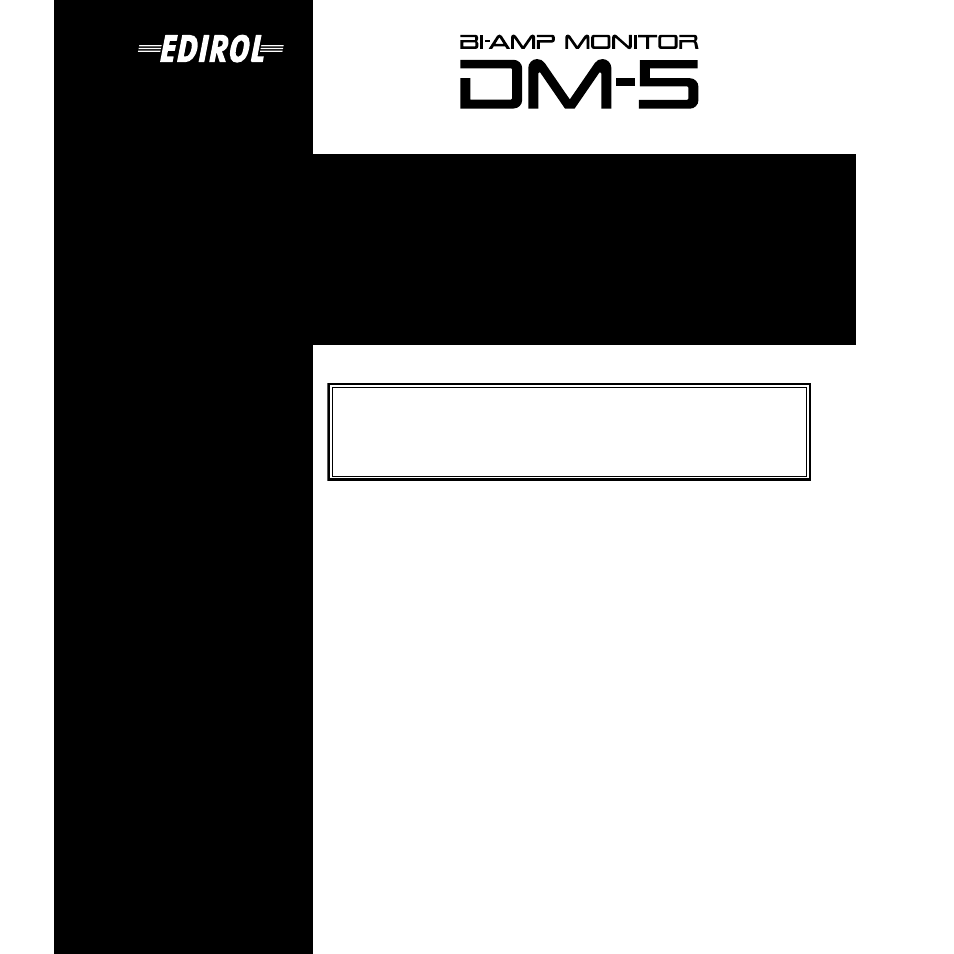 Roland DM-5 User Manual | 20 pages