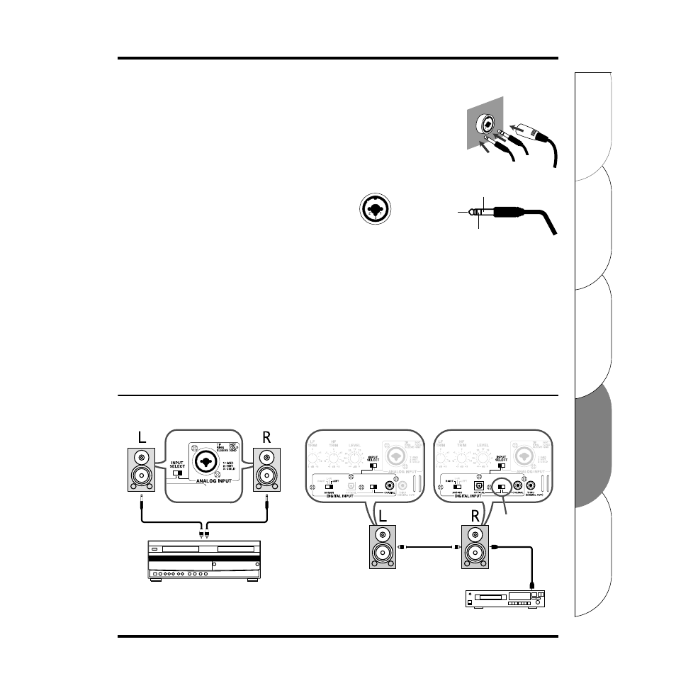 Usare due monitor dm-5 per il suono stereo | Roland DM-5 User Manual | Page 13 / 20