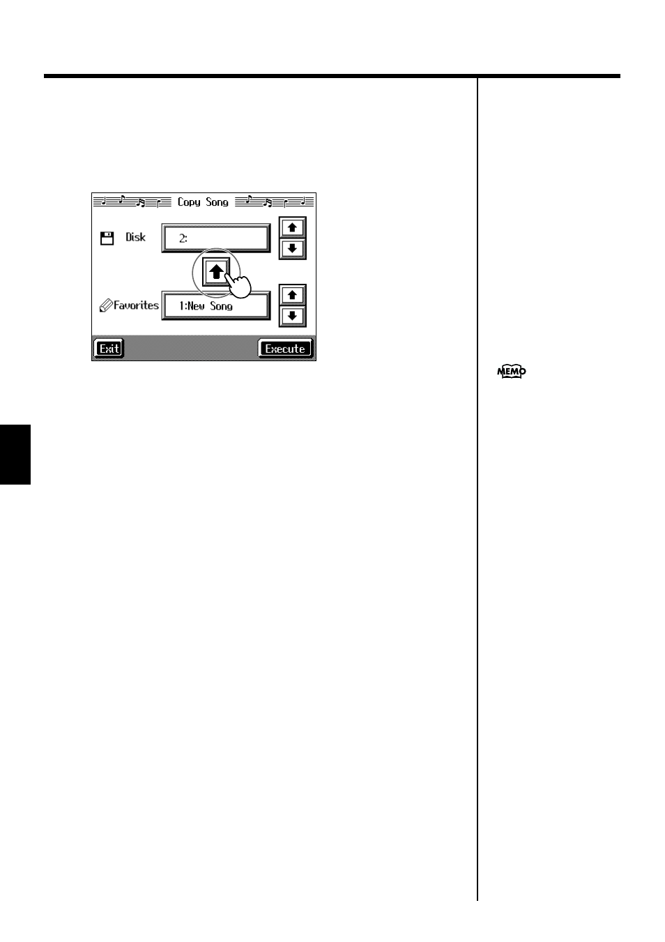 Copying songs saved in favorites to disks, 106 chapter 4 recording and saving the performance | Roland KF-7 User Manual | Page 106 / 192