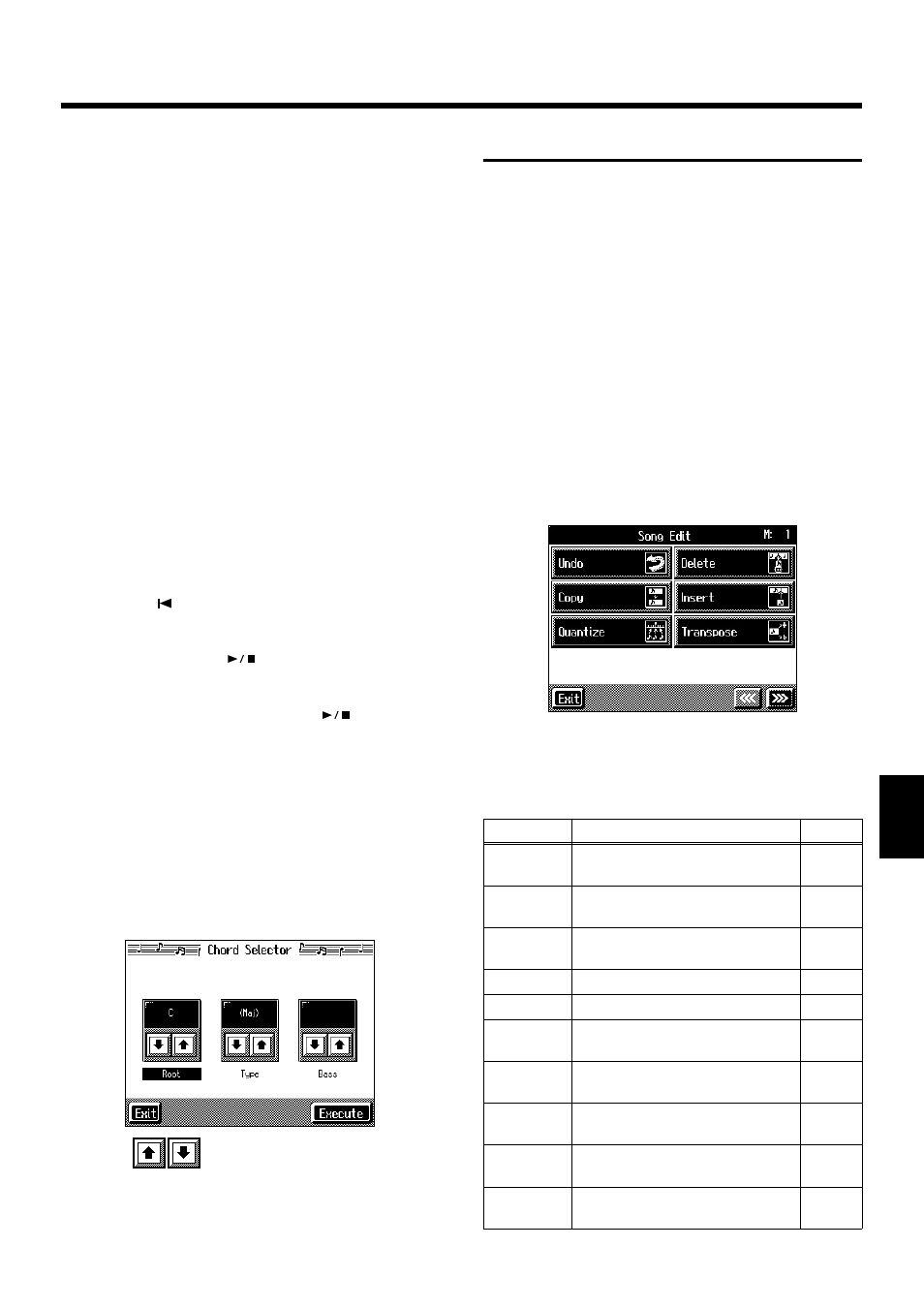 Inputting chords without playing the keyboard, Editing songs, Basic operation of the editing functions | 121 chapter 6 creating and editing songs | Roland KF-7 User Manual | Page 121 / 192