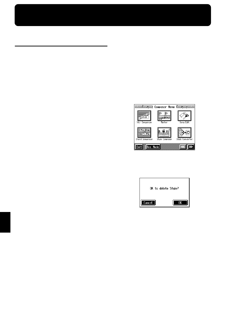 Chapter 7 creating music styles, Creating original styles (user styles) | Roland KF-7 User Manual | Page 130 / 192