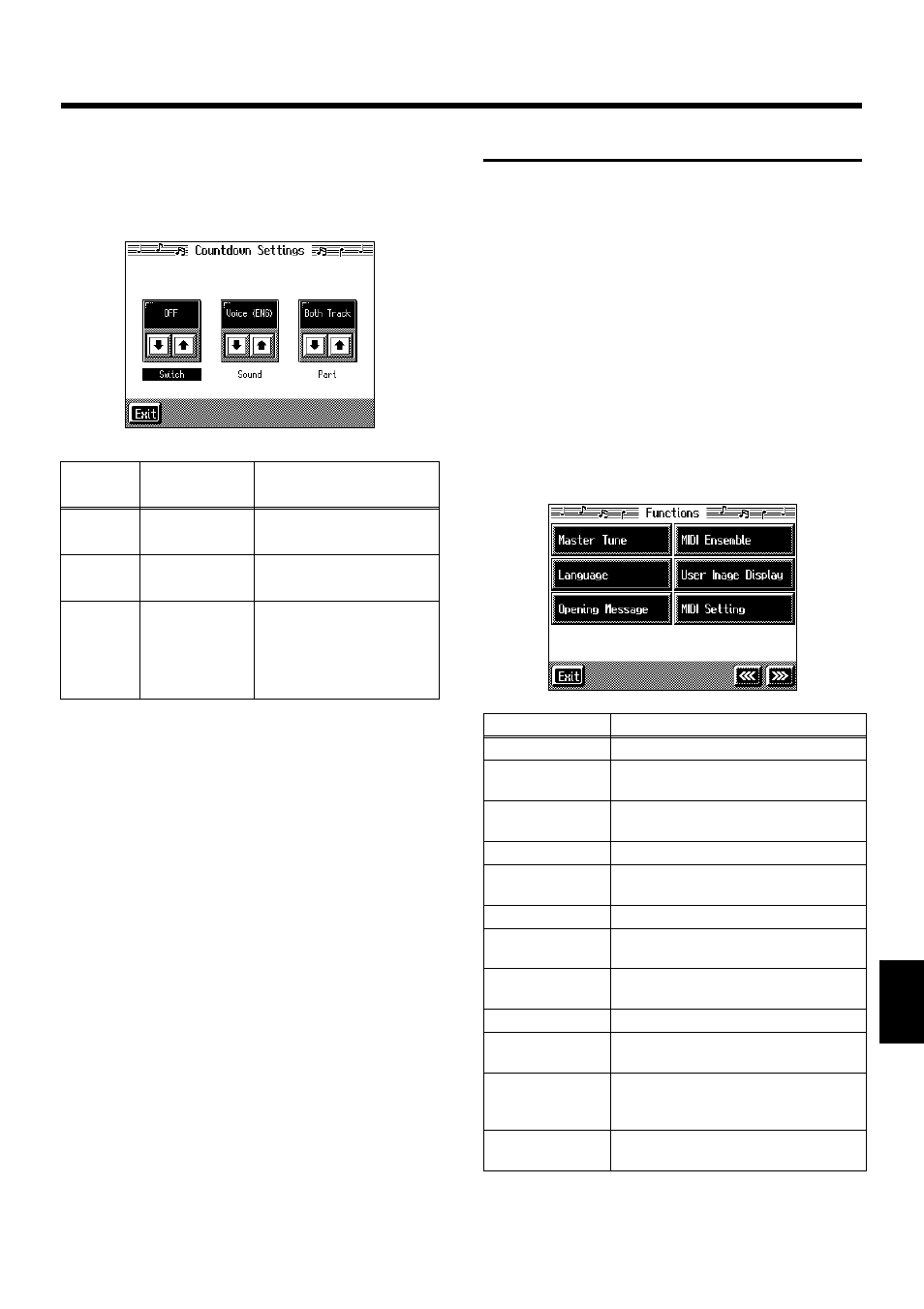 Settings for the countdown, Other settings, Procedure | 147 chapter 8 various settings | Roland KF-7 User Manual | Page 147 / 192