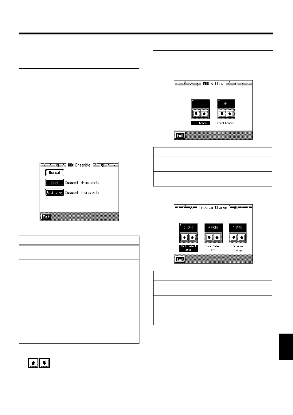 Midi settings, Refer to p. 155, 155 chapter 9 connecting external devices | Roland KF-7 User Manual | Page 155 / 192