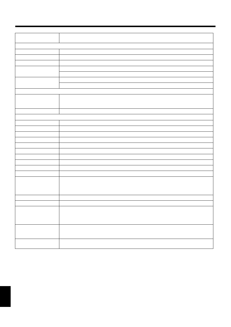 184 main specifications | Roland KF-7 User Manual | Page 184 / 192