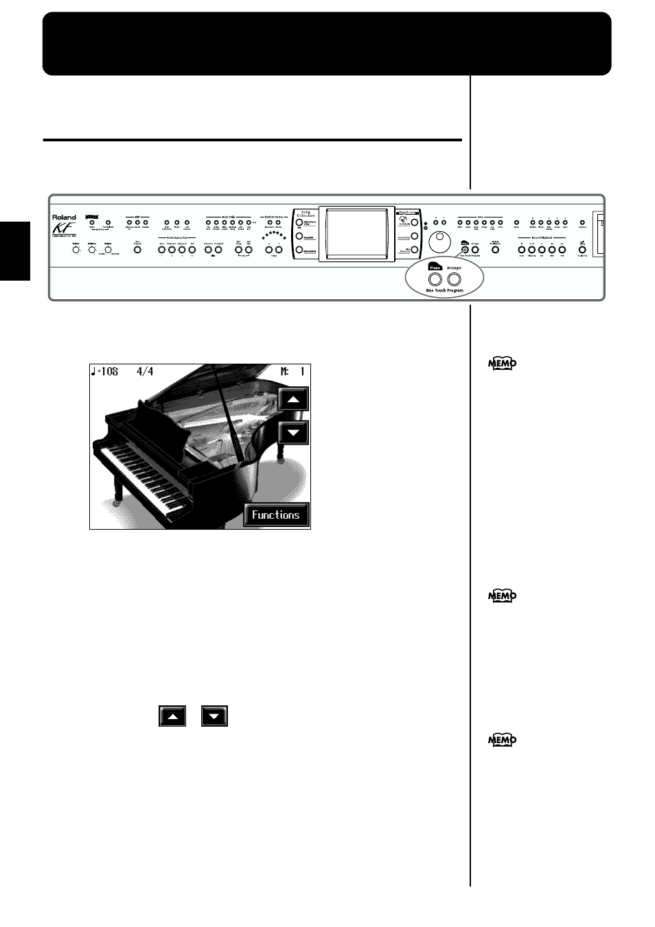 Chapter 1 performance | Roland KF-7 User Manual | Page 20 / 192