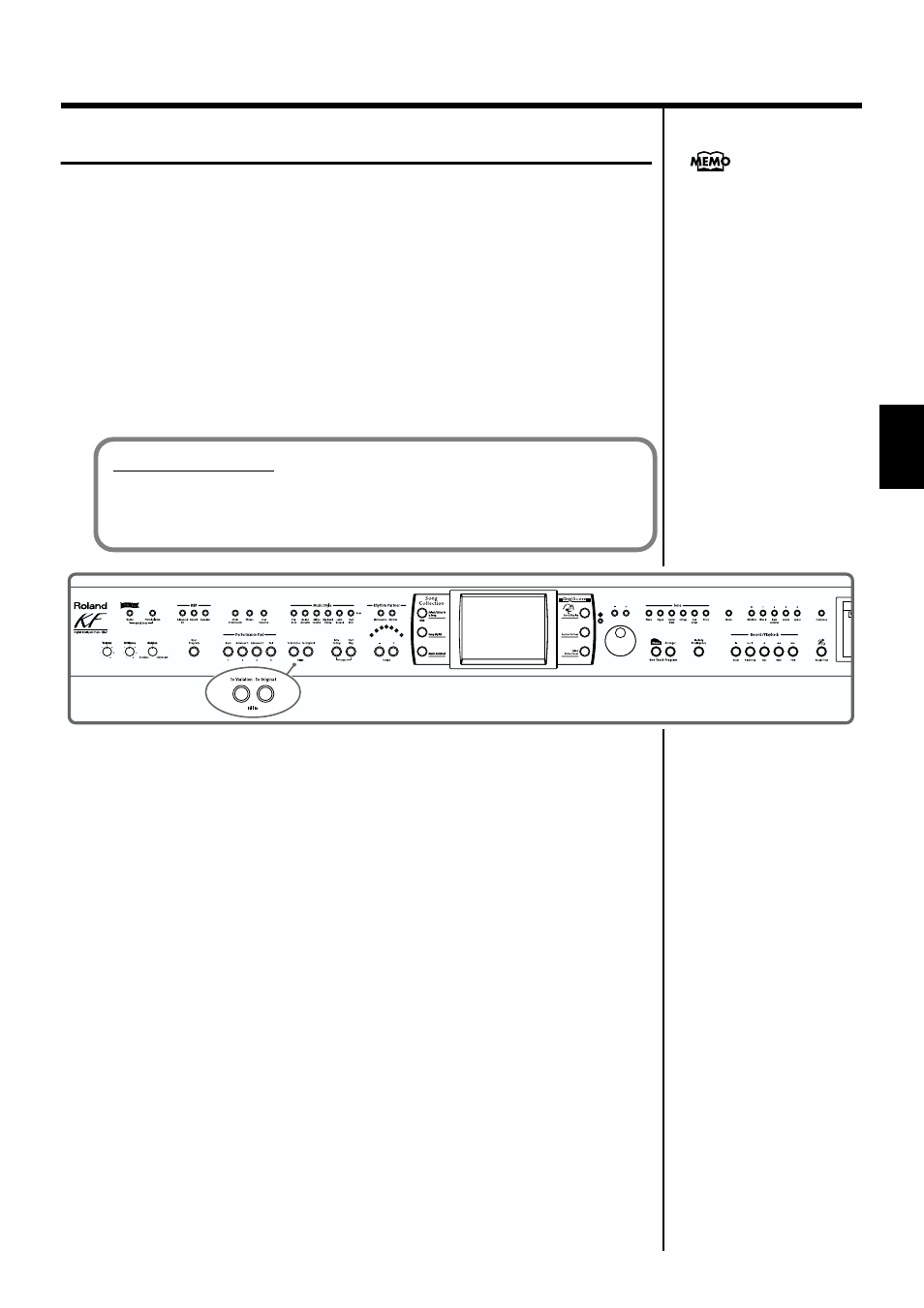 Modifying an accompaniment, Accompaniment pattern (p. 57), 57 chapter 2 automatic accompaniment | What’s a “fill in | Roland KF-7 User Manual | Page 57 / 192