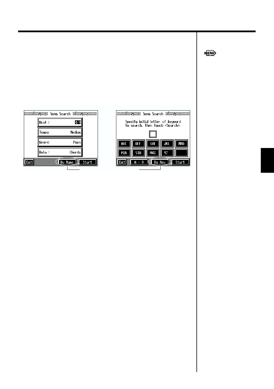 Using keywords to search for songs (song search) | Roland KF-7 User Manual | Page 67 / 192