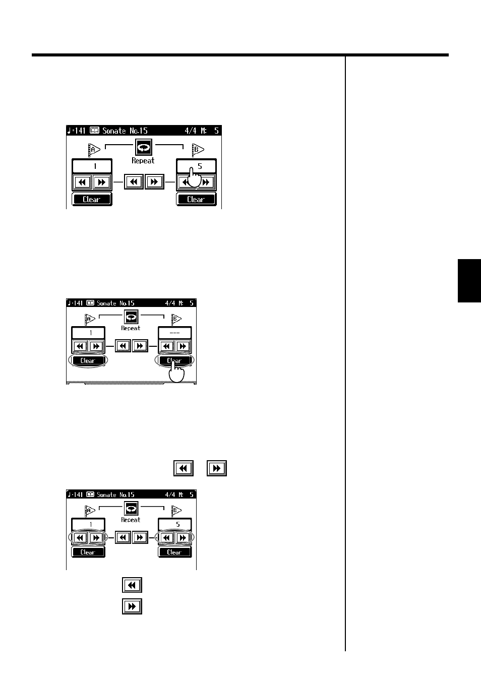 Playback from a marker location, Erasing a marker, Moving a marker | Roland KF-7 User Manual | Page 83 / 192