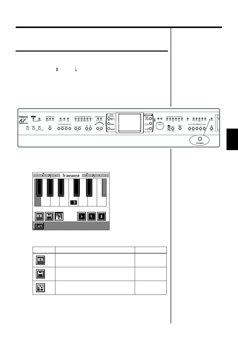 P. 85), Setting (p. 85) can also be used, If necessary, change the key of the song (p. 85) | 85 chapter 3 song playback and practice functions | Roland KF-7 User Manual | Page 85 / 192