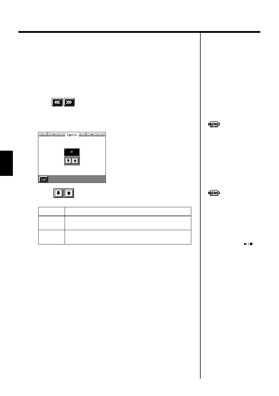 Hiding the lyrics (lyrics), Displayed. refer to “hiding, The lyrics (lyrics)” (p. 88) | 88 chapter 3 song playback and practice functions | Roland KF-7 User Manual | Page 88 / 192