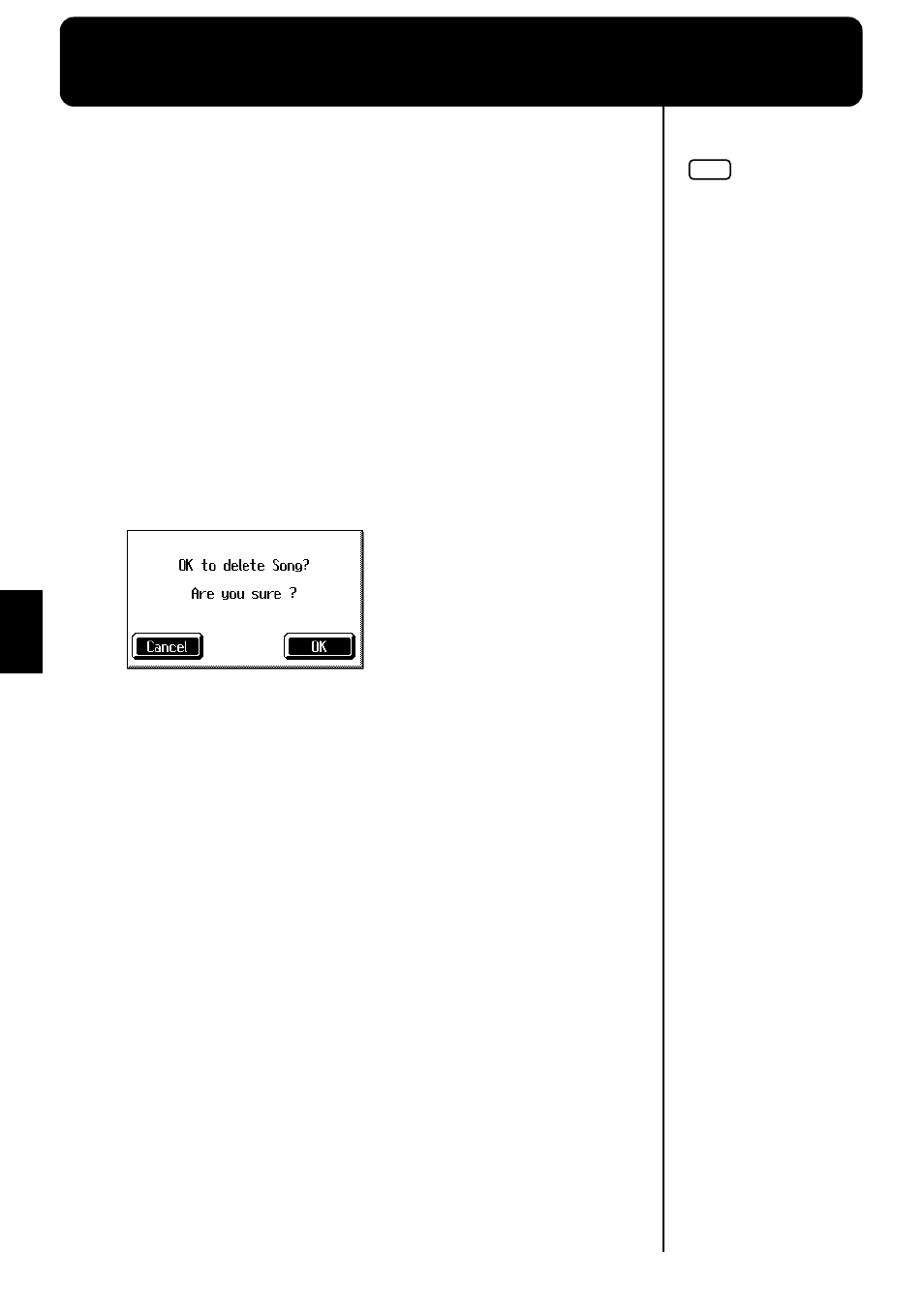 Chapter 4 recording and saving the performance, To “if the following screen, Appears” (p. 90) | Roland KF-7 User Manual | Page 90 / 192