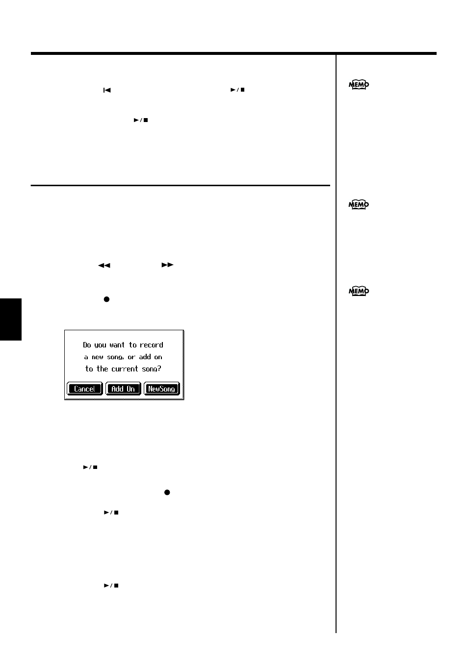 Buttons (redoing recordings)” (p. 96), Mute just one of those, Recordings)” (p. 96)) | Roland KF-7 User Manual | Page 96 / 192