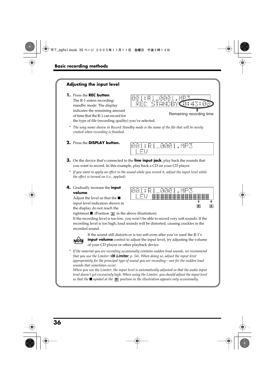 Roland R-1 User Manual | Page 36 / 160