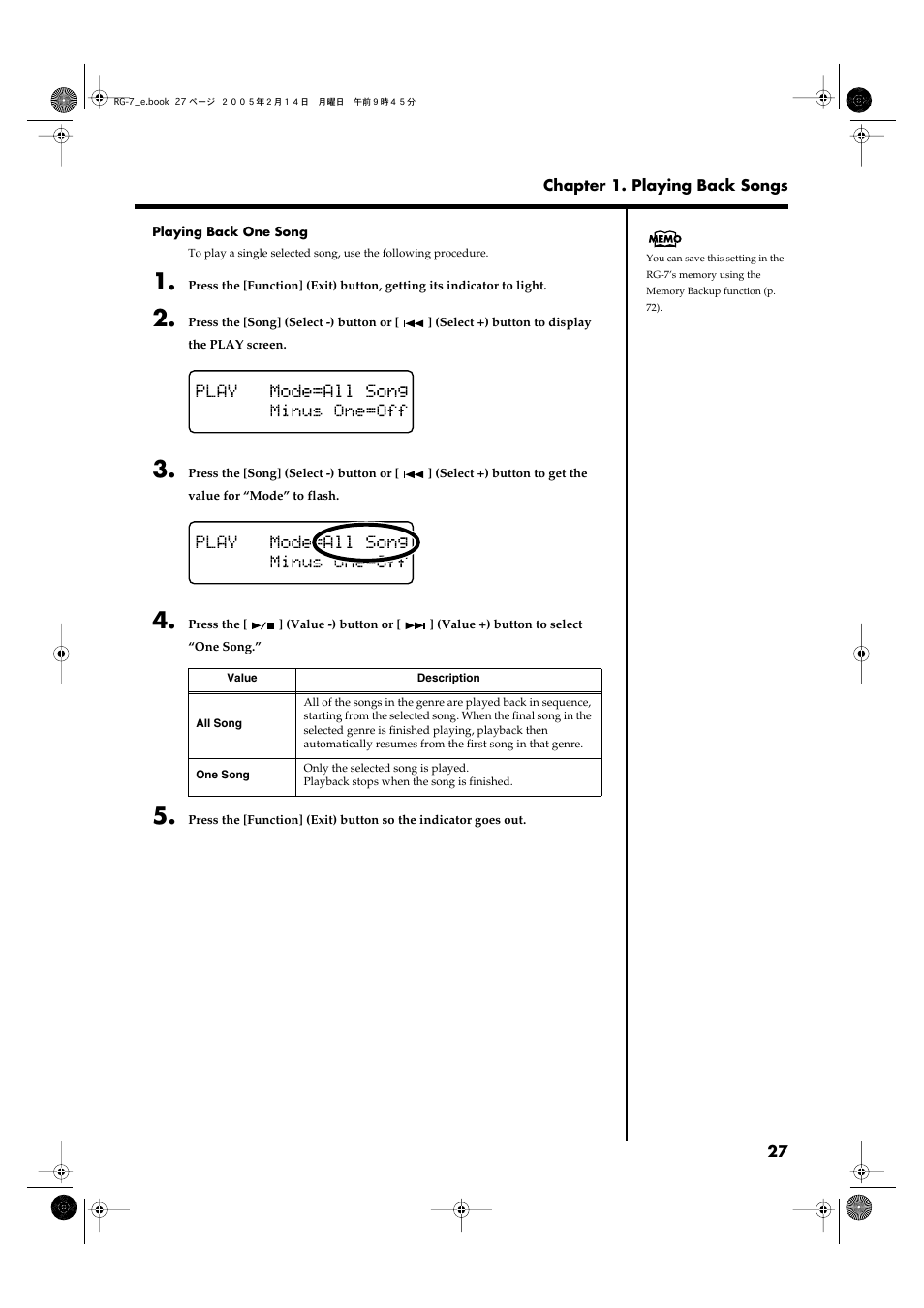 Roland RG-7 User Manual | Page 28 / 122