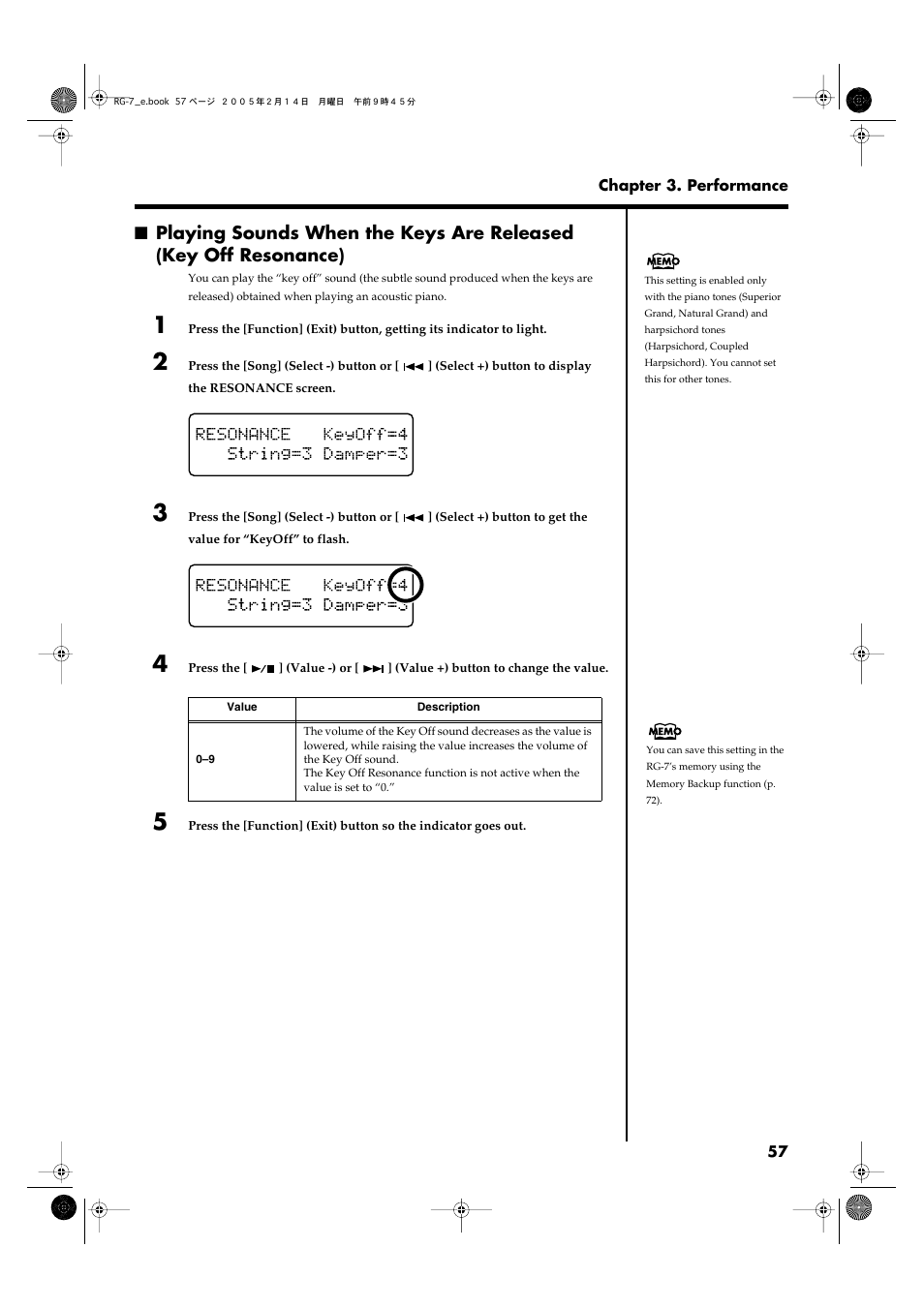 Roland RG-7 User Manual | Page 58 / 122