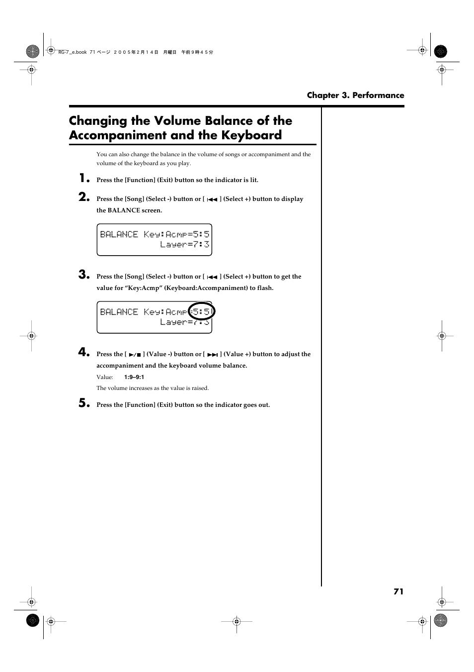 Roland RG-7 User Manual | Page 72 / 122