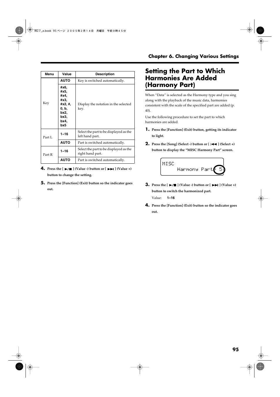 Roland RG-7 User Manual | Page 96 / 122