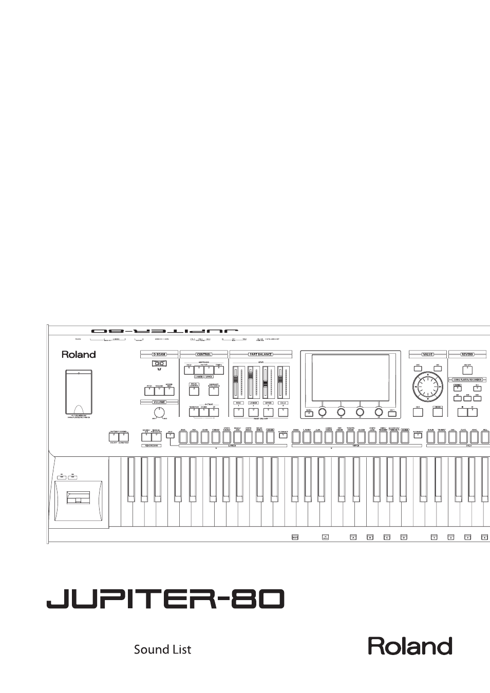 Roland Jupiter 80 User Manual | 40 pages