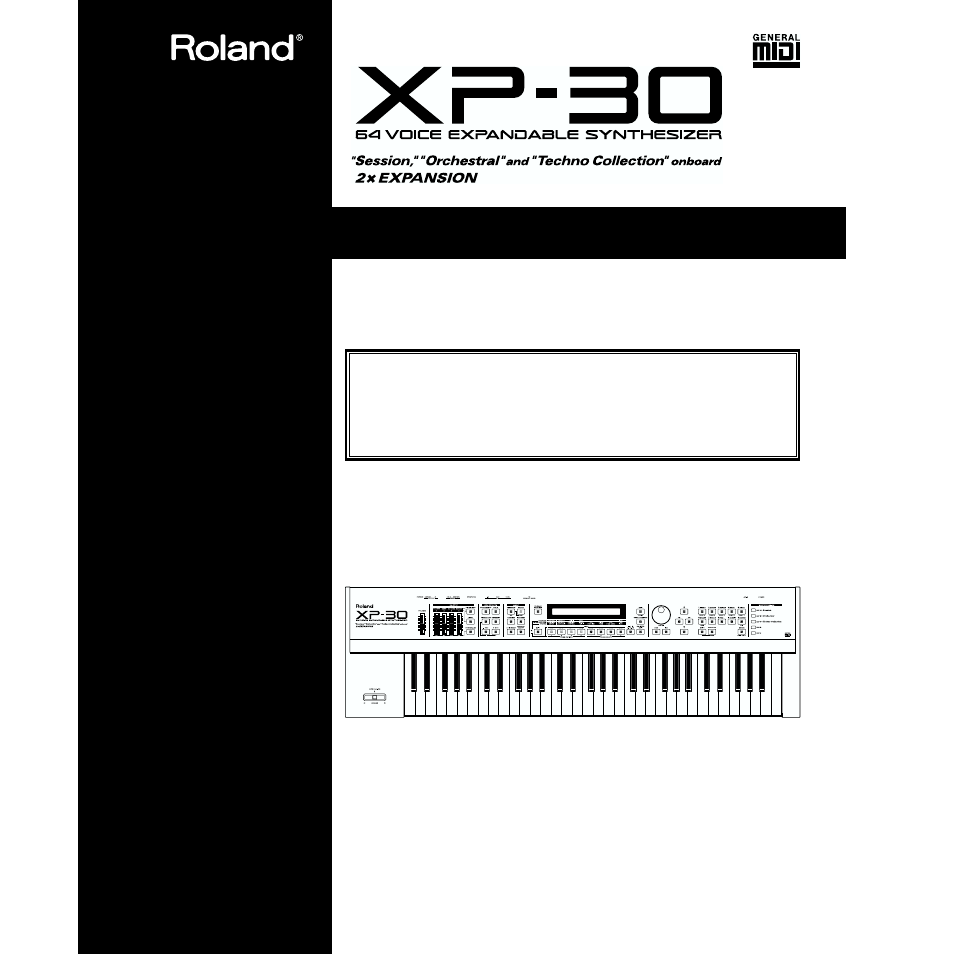 Roland XP-30 User Manual | 216 pages