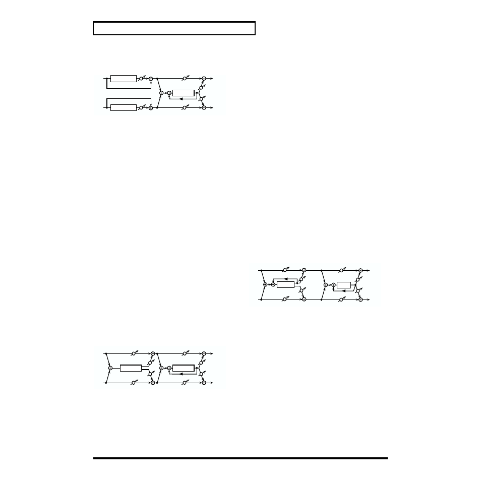 Chorus → delay, Flanger → delay | Roland XP-30 User Manual | Page 106 / 216