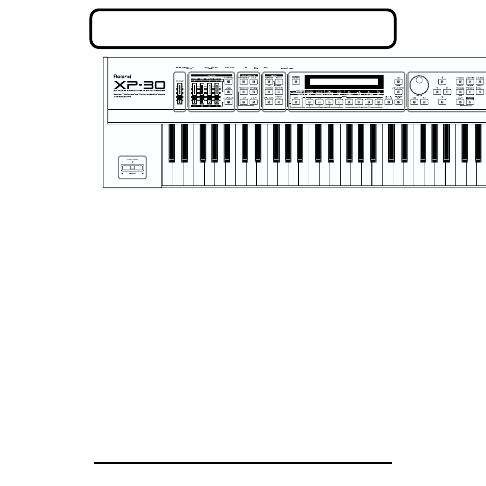 Front and rear panel, Front panel | Roland XP-30 User Manual | Page 12 / 216