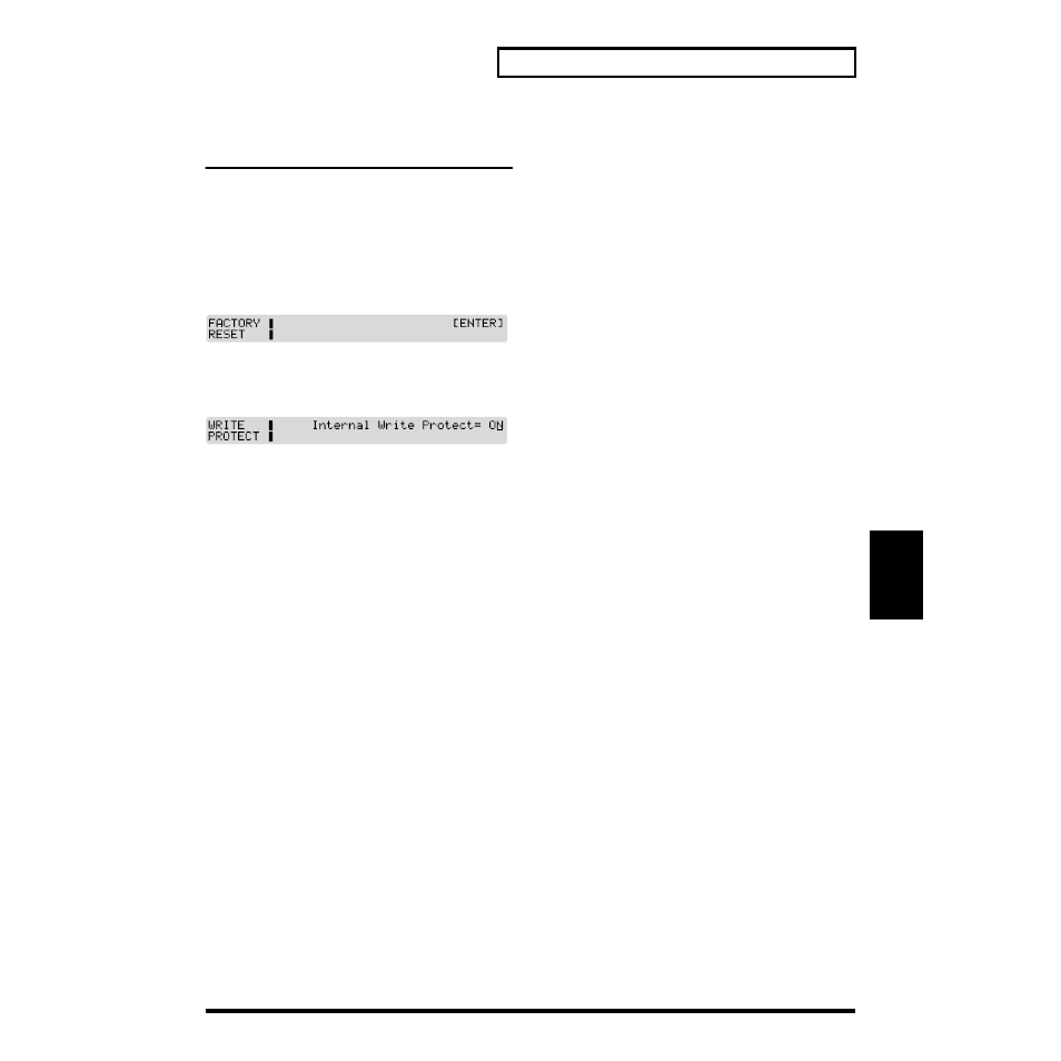 Recalling factory default settings (factory reset), Factory default settings (p. 123) | Roland XP-30 User Manual | Page 123 / 216