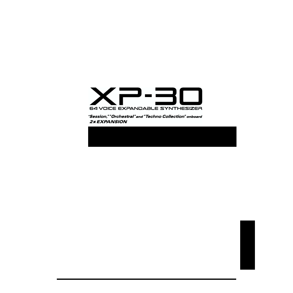 Appendices | Roland XP-30 User Manual | Page 139 / 216