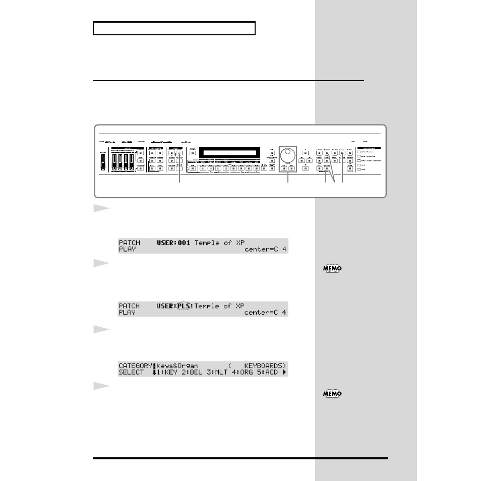 P. 32, 48, Use the patch search function to select a patch | Roland XP-30 User Manual | Page 32 / 216