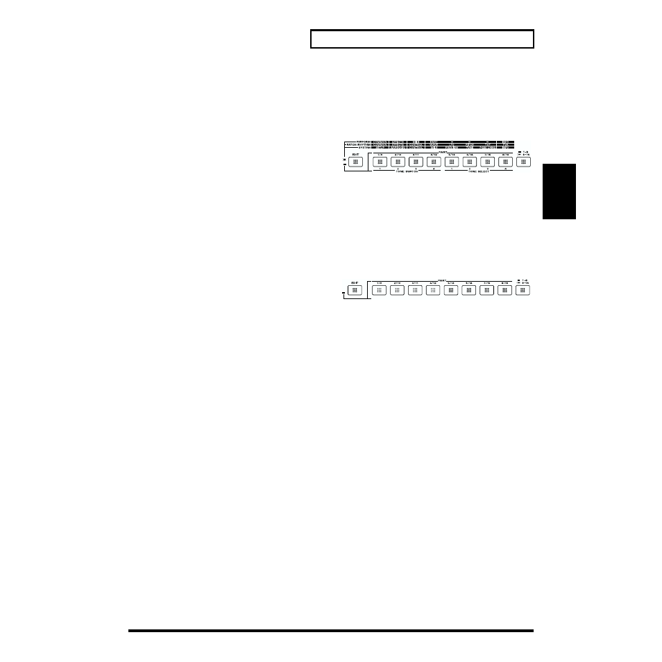 About the function buttons, Display allow intuitive editing (p. 43), Mode and the status of the [edit] indicator | P. 43, Selected by the function buttons | Roland XP-30 User Manual | Page 43 / 216
