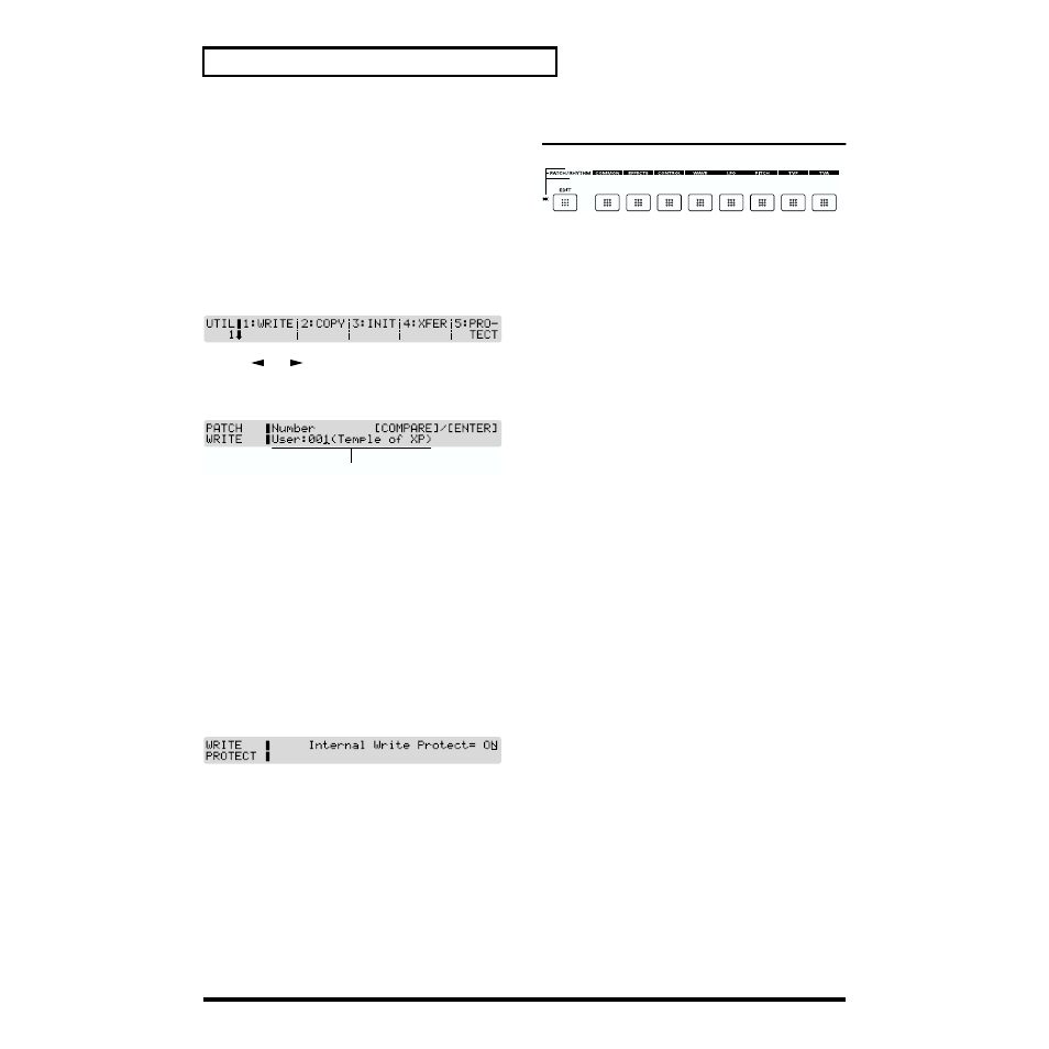 Storing a sound you modify into user memory, Functions of patch parameters, Settings common to the entire patch (common) | Roland XP-30 User Manual | Page 68 / 216